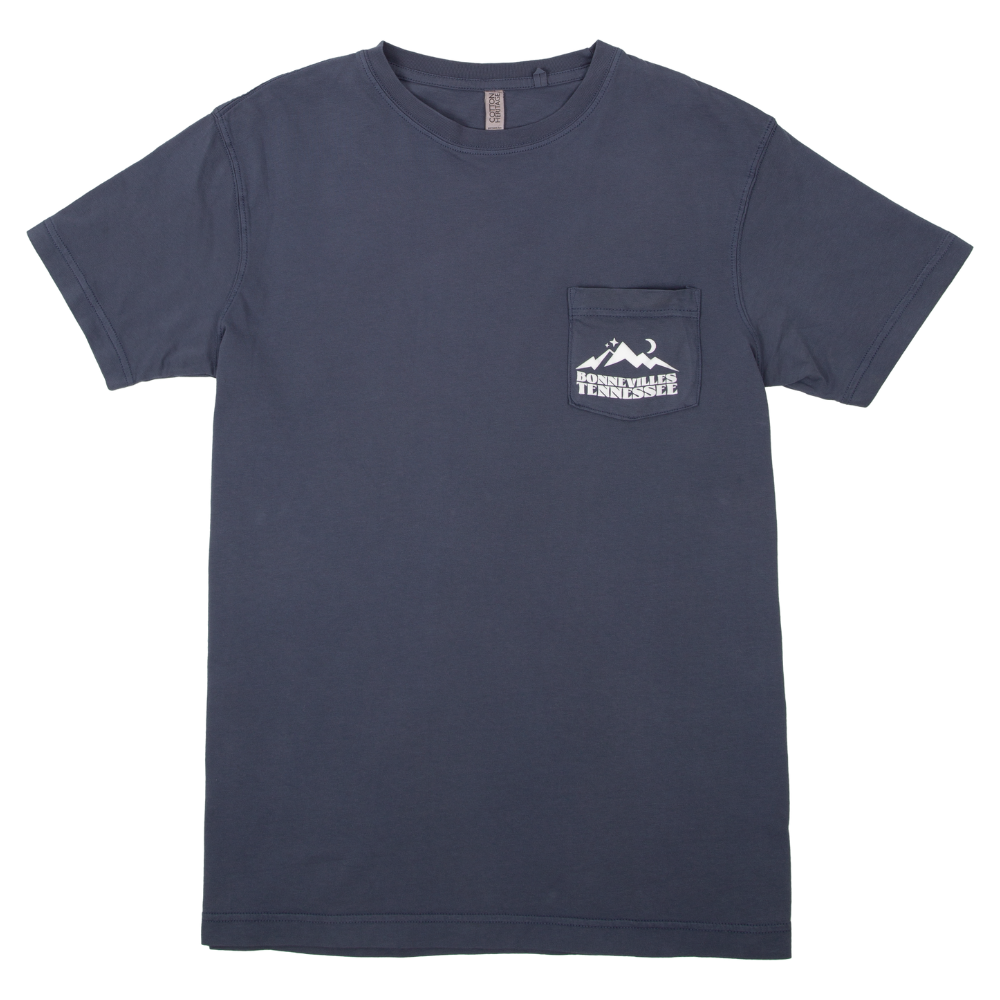 Blue Bonnevilles Pocket Tee